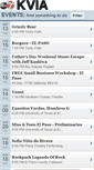 Mobile Screenshot of events.kvia.com