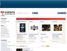 Tablet Screenshot of events.kvia.com